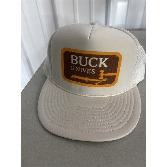 Vintage “BUCK KNIVES” Trucker Hat New - Picture 1 of 4